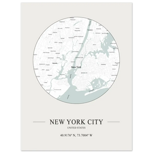 New York City United States - Minimalist Poster - Matte / 8 x 12″ (21 x 29.7cm) / None - Poster