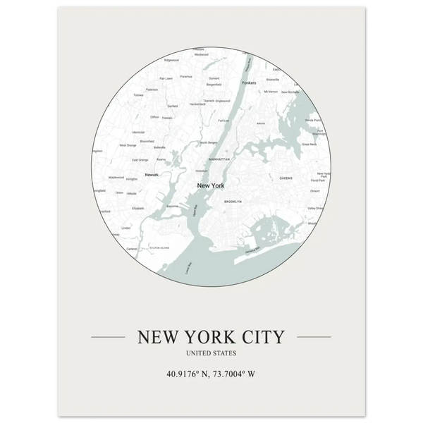 New York City United States - Minimalist Poster - Matte / 8 x 12″ (21 x 29.7cm) / None - Poster