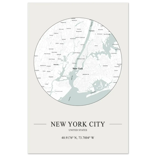 New York City United States - Minimalist Poster - Matte / 24 x 36″ (60 x 90cm) / None - Poster