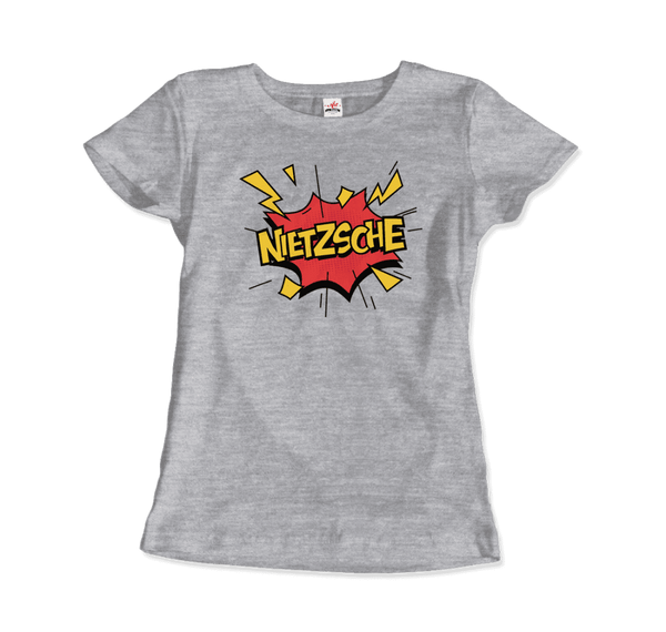 Nietzche - Comics Boom Style T-Shirt - Women / Heather Grey / S - T-Shirt