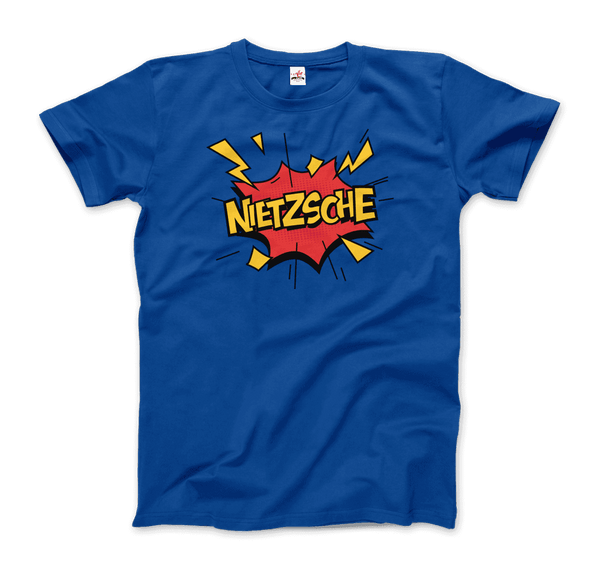 Nietzche - Comics Boom Style T-Shirt - Men / Royal Blue / S - T-Shirt