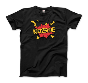 Nietzche - Comics Boom Style T-Shirt - Men / Black / S - T-Shirt