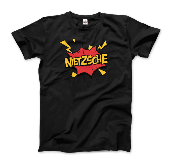 Nietzche - Comics Boom Style T-Shirt - Men / Black / S - T-Shirt