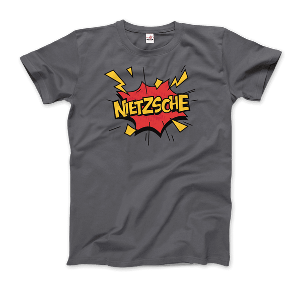 Nietzche - Comics Boom Style T-Shirt - Men / Charcoal / S - T-Shirt