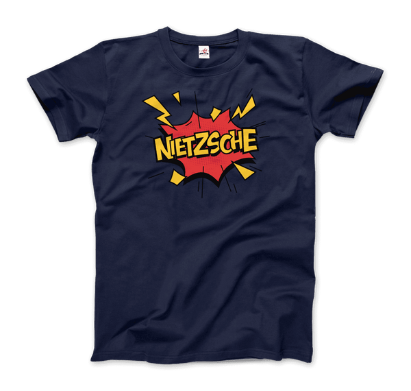Nietzche - Comics Boom Style T-Shirt - Men / Navy / S - T-Shirt