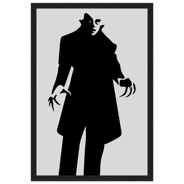 Nosferatu - 20s Sci - Fi Horror Movie Minimalist Poster Matte / 12 x 18″ (30 45cm) Black
