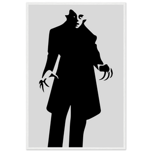 Nosferatu - 20s Sci - Fi Horror Movie Minimalist Poster Matte / 24 x 36″ (60 90cm) White