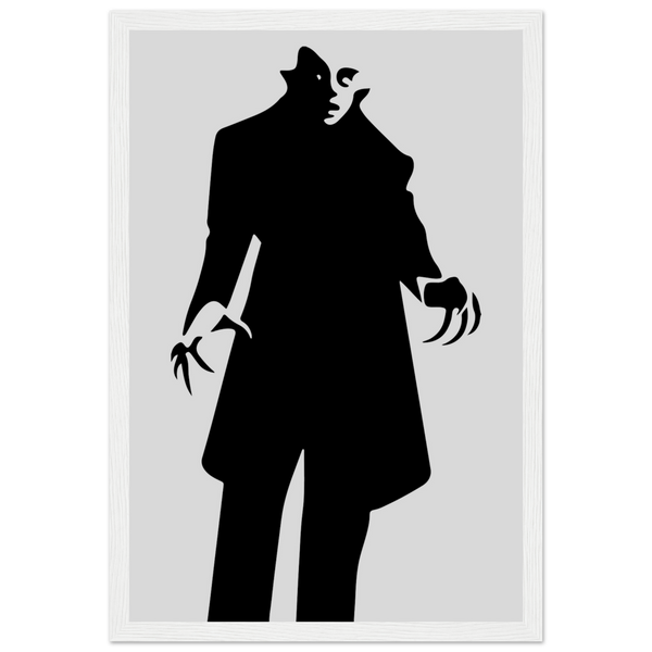 Nosferatu - 20s Sci - Fi Horror Movie Minimalist Poster Matte / 12 x 18″ (30 45cm) White