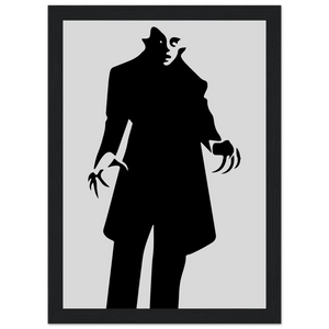 Nosferatu - 20s Sci - Fi Horror Movie Minimalist Poster Matte / 8 x 12″ (21 29.7cm) Black