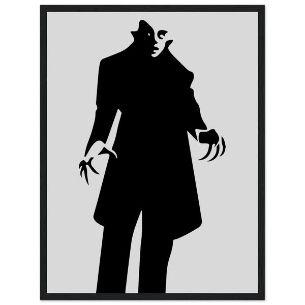 Nosferatu - 20s Sci - Fi Horror Movie Minimalist Poster Matte / 18 x 24″ (45 60cm) Black