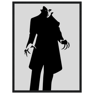 Nosferatu - 20s Sci - Fi Horror Movie Minimalist Poster Matte / 18 x 24″ (45 60cm) Black