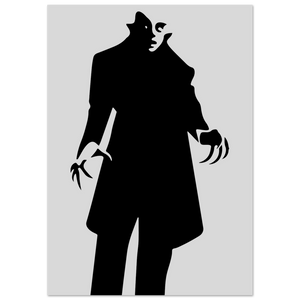 Nosferatu - 20s Sci - Fi Horror Movie Minimalist Poster Matte / 8 x 12″ (21 29.7cm) None