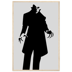 Nosferatu - 20s Sci - Fi Horror Movie Minimalist Poster Matte / 24 x 36″ (60 90cm) Wood
