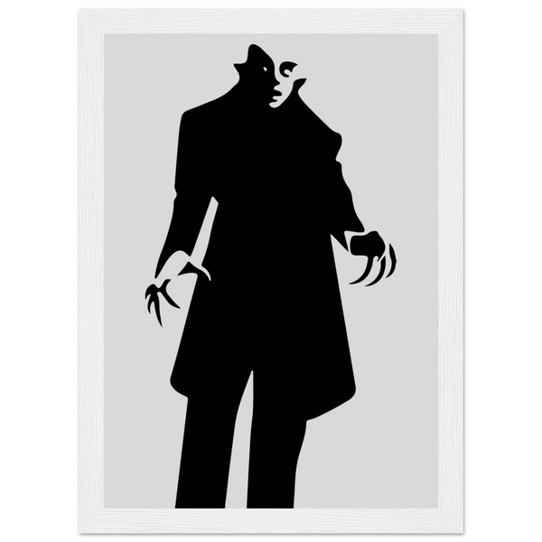 Nosferatu - 20s Sci - Fi Horror Movie Minimalist Poster Matte / 8 x 12″ (21 29.7cm) White