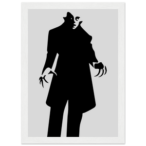 Nosferatu - 20s Sci - Fi Horror Movie Minimalist Poster Matte / 8 x 12″ (21 29.7cm) White