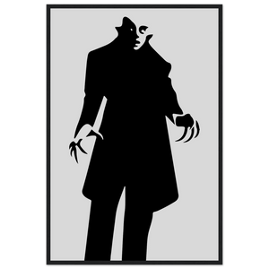 Nosferatu - 20s Sci - Fi Horror Movie Minimalist Poster Matte / 24 x 36″ (60 90cm) Black