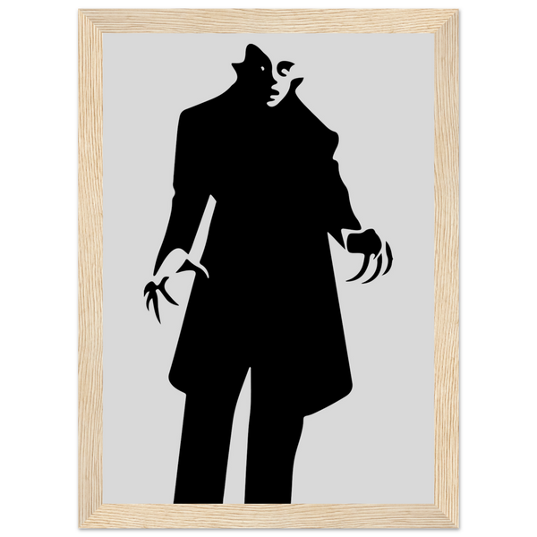 Nosferatu - 20s Sci - Fi Horror Movie Minimalist Poster Matte / 8 x 12″ (21 29.7cm) Wood