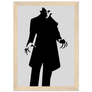 Nosferatu - 20s Sci - Fi Horror Movie Minimalist Poster Matte / 8 x 12″ (21 29.7cm) Wood
