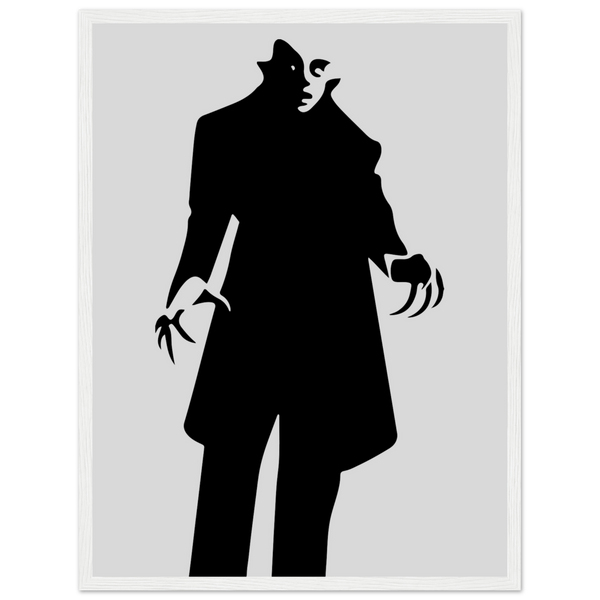 Nosferatu - 20s Sci - Fi Horror Movie Minimalist Poster Matte / 18 x 24″ (45 60cm) White