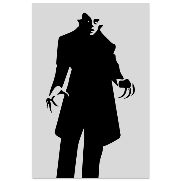 Nosferatu - 20s Sci - Fi Horror Movie Minimalist Poster Matte / 12 x 18″ (30 45cm) None