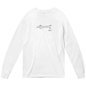 Pablo Picasso Dachshund Dog (lump) Art Long Sleeve Shirt - White / Small - Long Sleeve Shirt