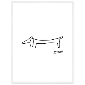 Pablo Picasso Dachshund Dog (lump) Artwork Poster - Matte / 18 x 24″ (45 x 60cm) / White - Poster