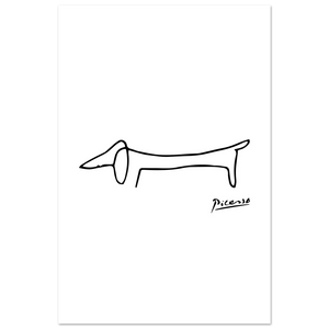 Pablo Picasso Dachshund Dog (lump) Artwork Poster - Matte / 24 x 36″ (60 x 90cm) / None - Poster