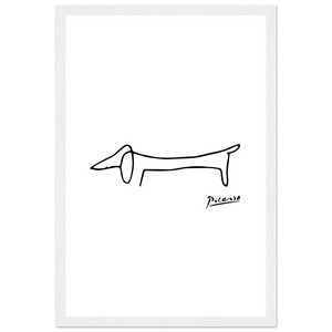 Pablo Picasso Dachshund Dog (lump) Artwork Poster - Matte / 12 x 18″ (30 x 45cm) / White - Poster