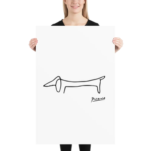 Pablo Picasso Dachshund Dog (lump) Artwork Poster - Poster