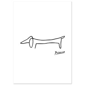 Pablo Picasso Dachshund Dog (lump) Artwork Poster - Matte / 12 x 18″ (30 x 45cm) / None - Poster