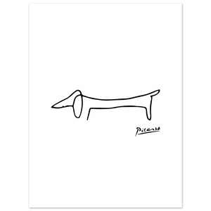 Pablo Picasso Dachshund Dog (lump) Artwork Poster - Matte / 18 x 24″ (45 x 60cm) / None - Poster