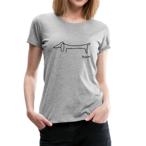 Pablo Picasso Dachshund Dog (lump) Artwork T-shirt - T-shirt
