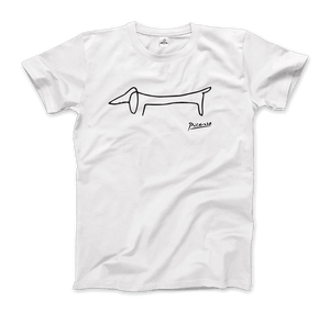 Pablo Picasso Dachshund Dog (Lump) Artwork T-Shirt-Art-O-Rama Shop-Animal,Animals,Art,Art Style,dachshund,Dog,Dogs,famous,Fine Arts,greatest,Pablo,Picasso