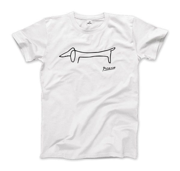 Pablo Picasso Dachshund Dog (Lump) Artwork T-Shirt-Art-O-Rama Shop-Animal,Animals,Art,Art Style,dachshund,Dog,Dogs,famous,Fine Arts,greatest,Pablo,Picasso