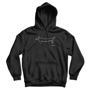 Pablo Picasso Dachshund Dog (Lump) Artwork Unisex Hoodie - Black / S - Hoodie