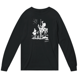 Pablo Picasso Don Quixote of La Mancha 1955 Artwork Long Sleeve Shirt - Black / Small - Long Sleeve Shirt
