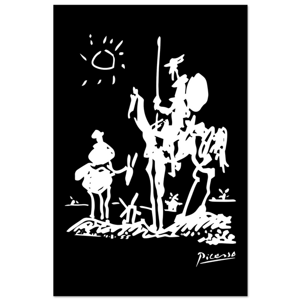 Pablo Picasso Don Quixote of La Mancha 1955 Artwork Poster - Matte / 8 x 12″ (21 29.7cm) None