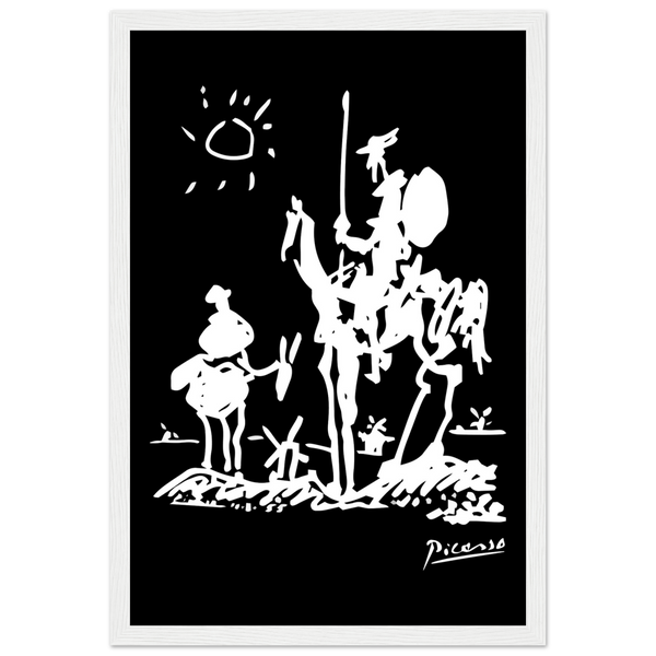 Pablo Picasso Don Quixote of La Mancha 1955 Artwork Poster - Matte / 12 x 18″ (30 45cm) White