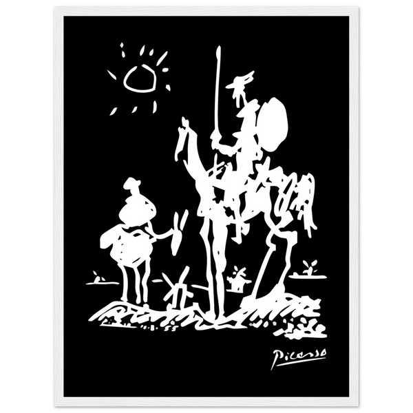 Pablo Picasso Don Quixote of La Mancha 1955 Artwork Poster - Matte / 18 x 24″ (45 60cm) White