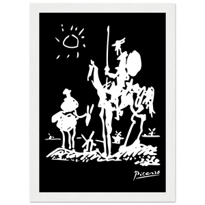 Pablo Picasso Don Quixote of La Mancha 1955 Artwork Poster - Matte / 8 x 12″ (21 29.7cm) White