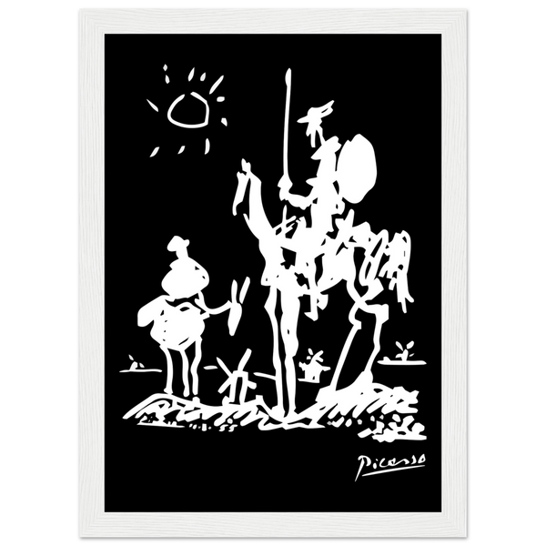 Pablo Picasso Don Quixote of La Mancha 1955 Artwork Poster - Matte / 8 x 12″ (21 29.7cm) White