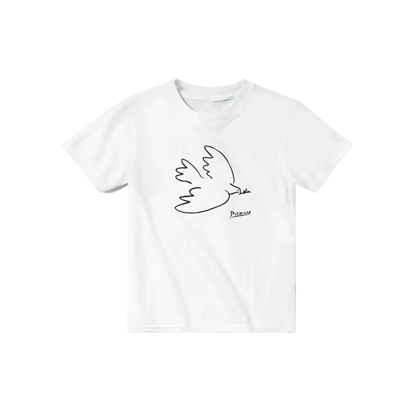 Pablo Picasso Dove Of Peace 1949 Artwork T-Shirt - Youth / White / S - T-Shirt