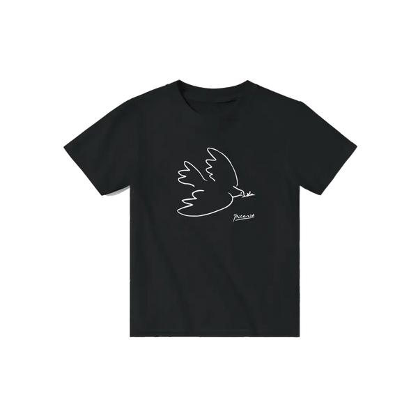 Pablo Picasso Dove Of Peace 1949 Artwork T-Shirt - Youth / Black / S - T-Shirt