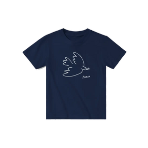 Pablo Picasso Dove Of Peace 1949 Artwork T-Shirt - Youth / Navy / S - T-Shirt