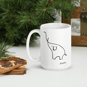 Pablo Picasso Elephant Sketch Artwork Mug - Mug