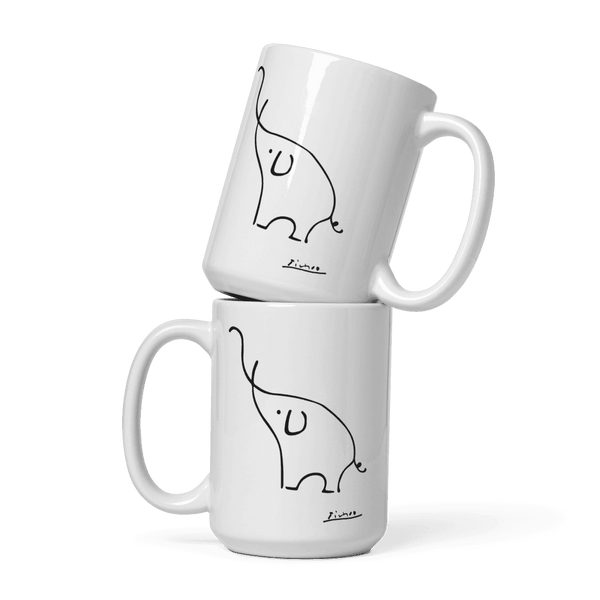 Pablo Picasso Elephant Sketch Artwork Mug - Mug