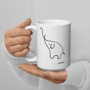 Pablo Picasso Elephant Sketch Artwork Mug - Mug