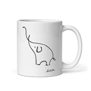 Pablo Picasso Elephant Sketch Artwork Mug - Mug
