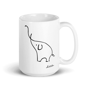 Pablo Picasso Elephant Sketch Artwork Mug - Mug