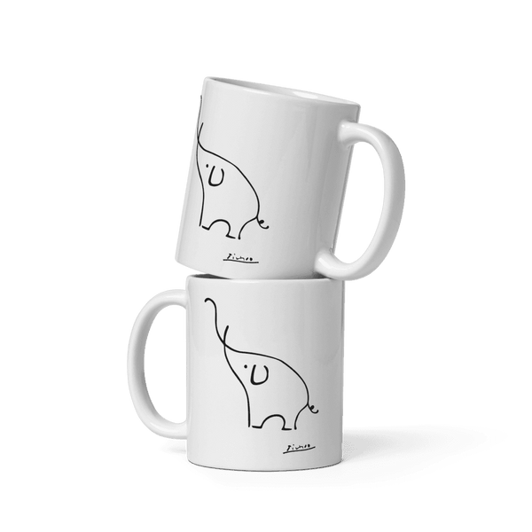 Pablo Picasso Elephant Sketch Artwork Mug - Mug